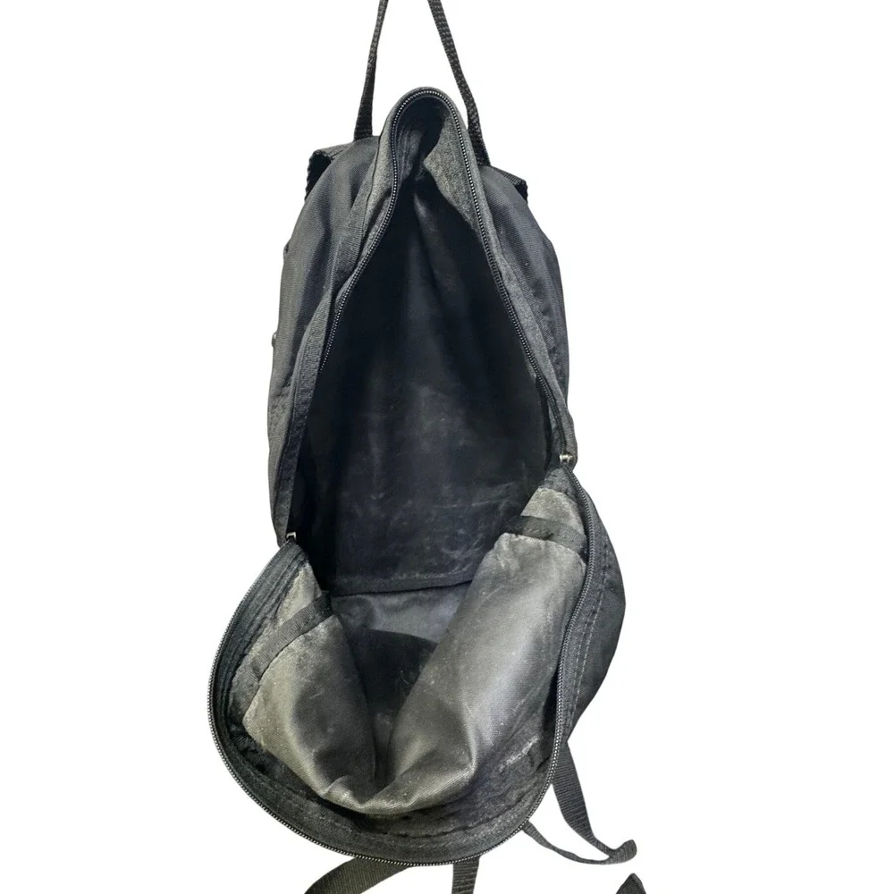 REI Mini‎ Backpack Black Nylon Mesh Front Pocket Adjustable Straps Daypack Bag
